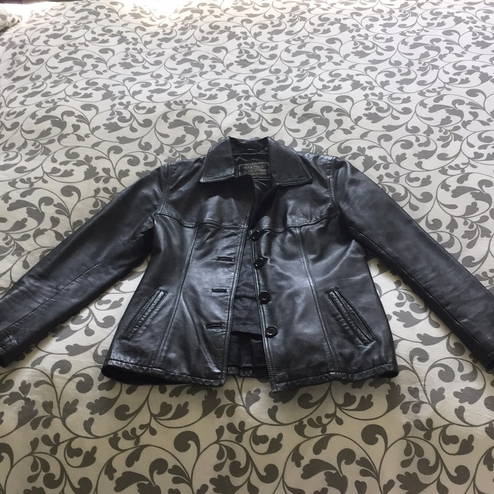 Lambskin leather jacket
